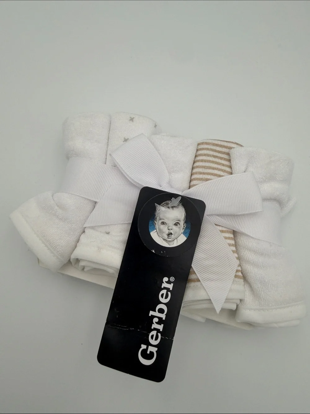 Gerber 10 pack baby washcloths. Neutral NEW
